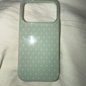 Sage green Polka Dot Phone Casely